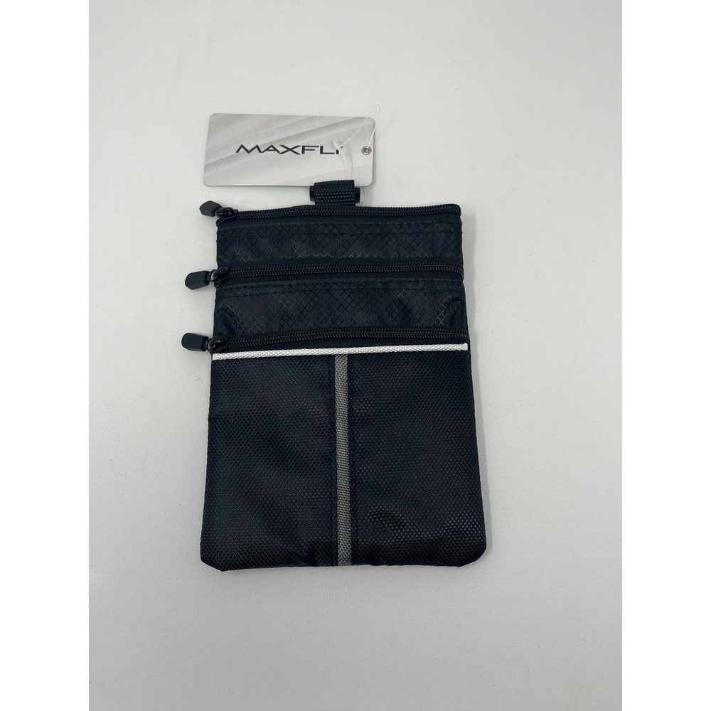 Maxfli Valuables Pouch with Plush Lining Golf Bag Attachment MX462 Black